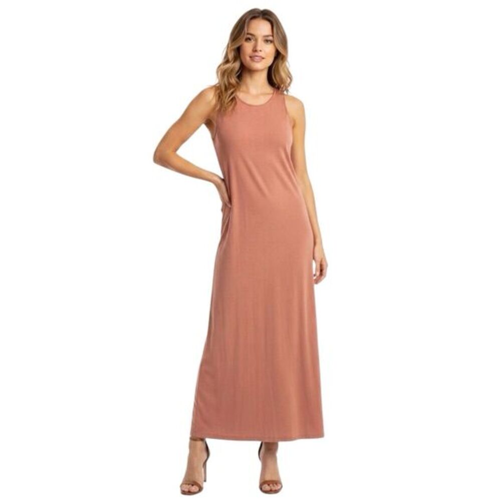 The Group Babaton Dress Aritzia Maxi Bohemian Minimalist Clean Girl Sz Medium